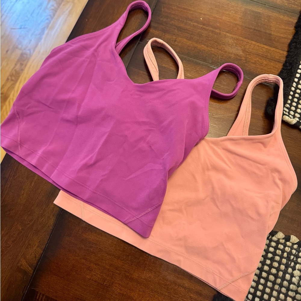 Two Lululemon Longline Sports Bras
